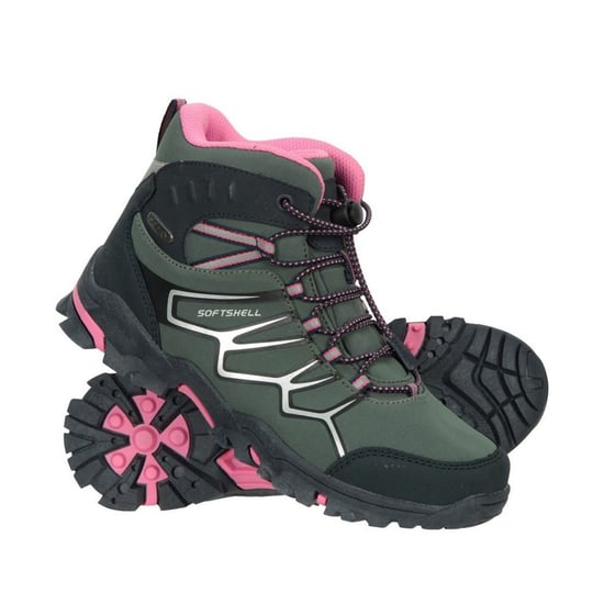 Mountain Warehouse Softshell waterdichte wandelschoenen voor kinderen/Kinderen (Donkere Khaki) - Image 6