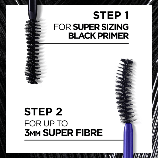 L'Oreal Paris Pro XXL Extension 2 Stap Mascara - Zwart - Image 3
