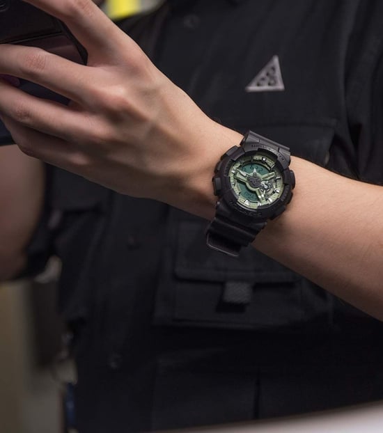 Casio G-shock Heren Zwarte Horloge GA-110CD-1A3ER - Image 5