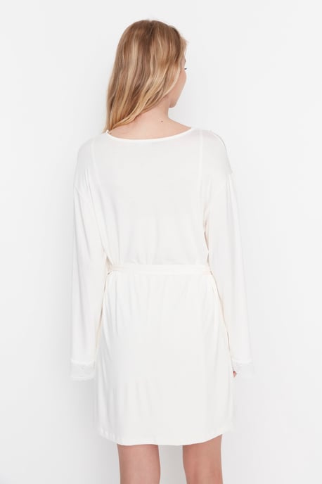 Trendyol Dames Raglansleeve Sjaalkraag Badjassen - Image 4