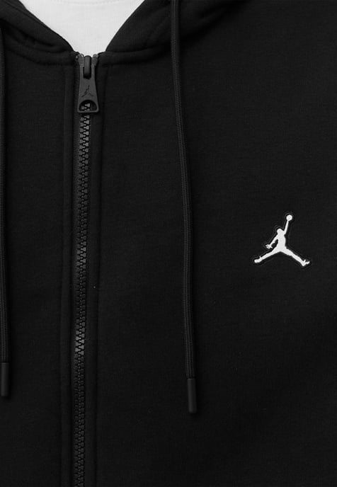 Nike Jordan Fleece Full Zip Hoodie In Zwart - Image 2