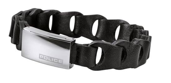 Police: "Confederate" Black Leather Wrist Watch
