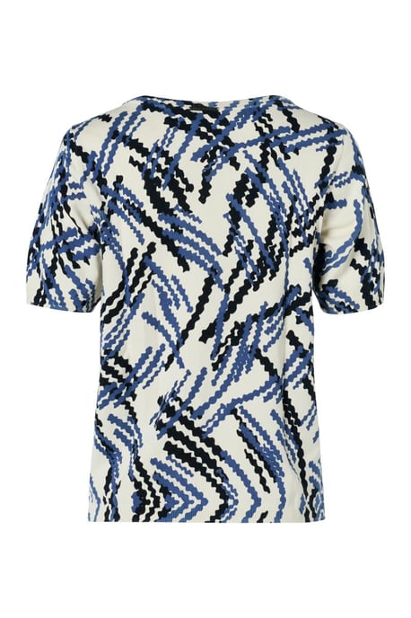 Mylah Print Top Offwhite / Blauw