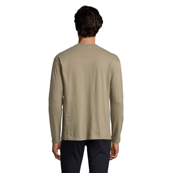 SOLS Heren Monarch T-shirt met lange mouwen (Kaki Groen) - Image 2