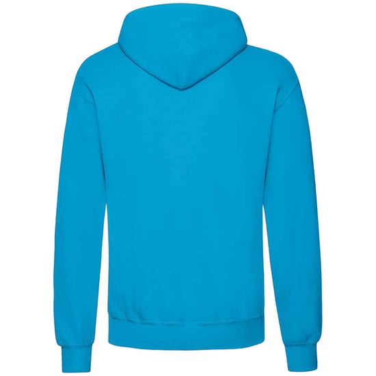 Fruit Of The Loom Unisex Volwassenen Klassiek Sweatshirt met capuchon (Azuurblauw) - Image 2