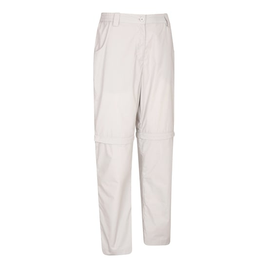 Mountain Warehouse Womens/Ladies Quest Zip-Off Hiking Trousers (Light Grey)