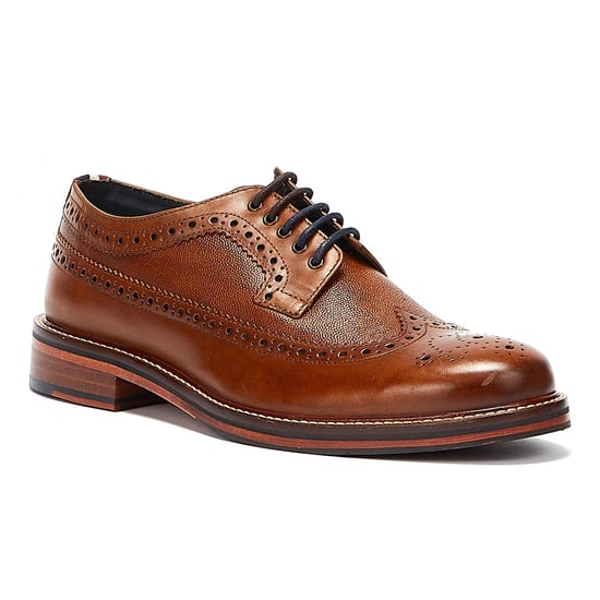Ben Sherman Archie Brogue Leer Heren Tan Veterschoenen - Image 2