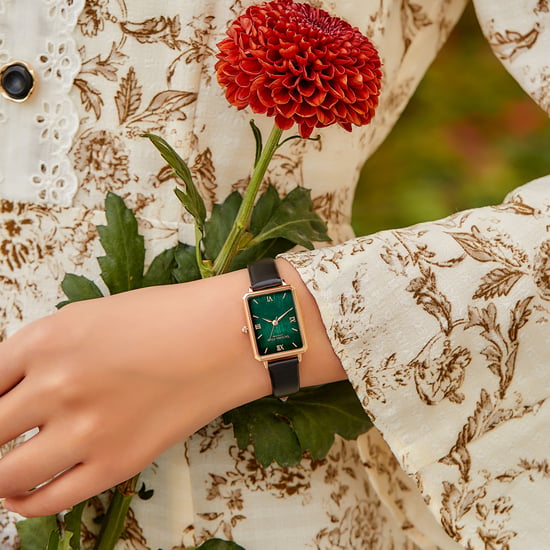 Victoria Hyde Horloge Hampton in Zwart Groen - Image 3