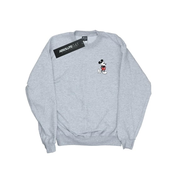 Disney Heren Mickey Mouse Kickin Retro Borst Sweatshirt (Sportgrijs) - Image 1