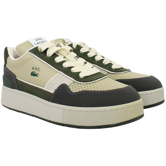 Lacoste Ace Clip 0822 2 SFA Womens Khaki Trainers - Image 2