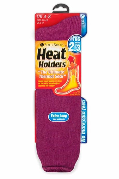Heat Holders Dames Extra Lange Thermosokken 4-8 - Diepe Fuchsia - Image 2