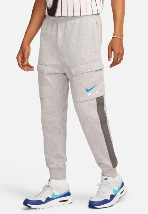 Nike Air Heren Fleece BB Crewneck Trainingspak in Grijs - Image 5