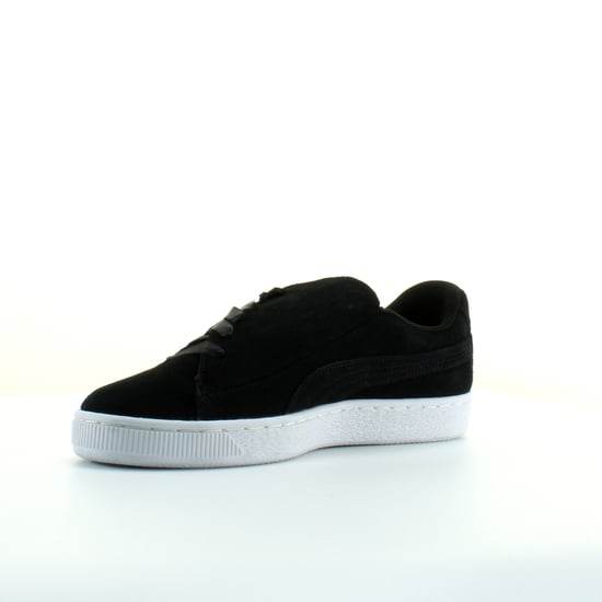 Puma Suede Crush Black Leather Womens Lace Up Trainers 369251 03