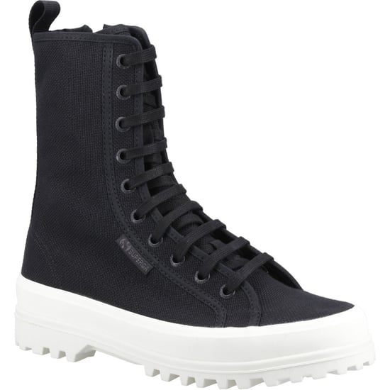 Superga 2641 Alpina Hoge Katoenmix Dames Zwart Laarzen - Image 1