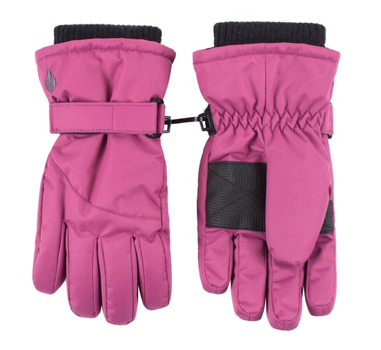 Meisjes Winter Fleece Gevoerde Thermische Ski Sneeuw Handschoenen - Roze - Image 1