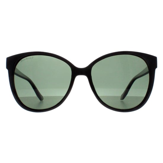 Montana Cat Eye Womens Shiny Black G15 Green Polarized MP74