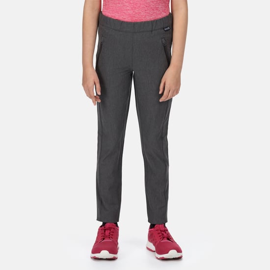 Regatta Childrens/Kids Pentre Marl Stretch Trousers (Seal Grey)