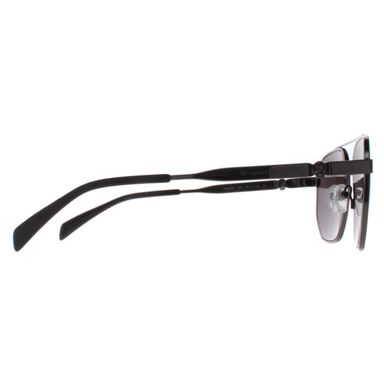 Alexander McQueen Aviator Unisex Ruthenium Grijs AM0458S - Image 4