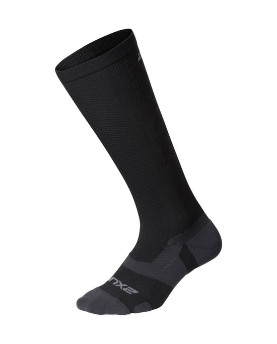 2XU Light Cushion Full Mens Black/Titanium Socks