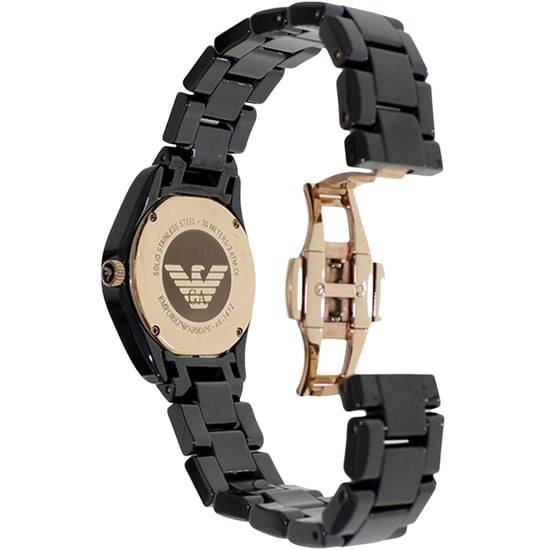 Emporio Armani Dameshorloge Kwarts Zwart - Image 2