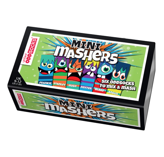 UNITED ODD SOCKS - 6 Paar Jongens Mini Monster Katoenen Odd Sokken in Cadeaubox - Mini Mashers - Image 2