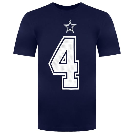 Nike NFL Dallas Cowboys 4 Dak Prescott Heren Navy T-Shirt - Image 1