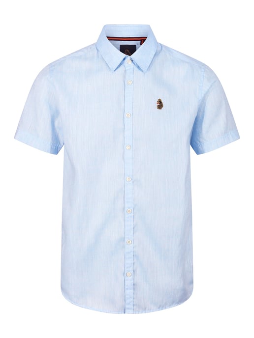 Men's Luke 1977 Yoko Linen Shirt in Blue - Image 4