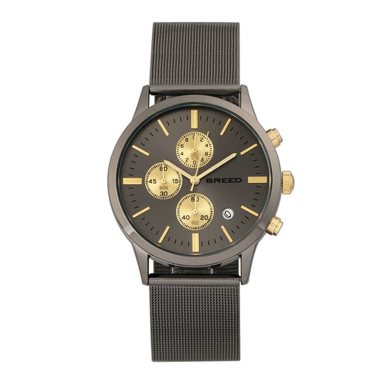 Breed Espinosa Chronograaf Horloge met Mesh-Armband en Datum - Image 1