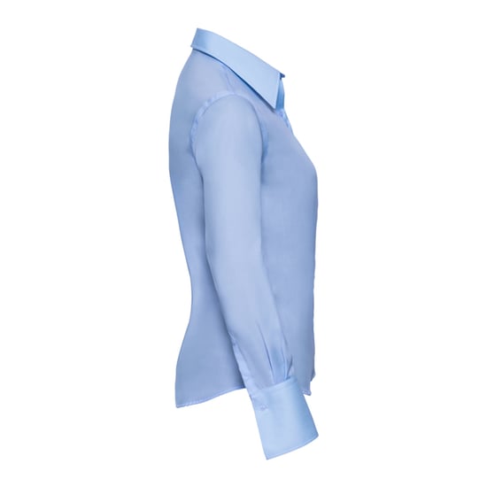 Russell Collection Dames/Dames Ultimate Non-Iron Getailleerde Overhemd met Lange Mouwen (Heldere lucht) - Image 3