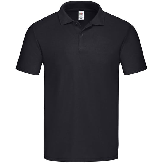 Fruit of the Loom Heren Origineel Piqué Poloshirt (Zwart) - Image 1