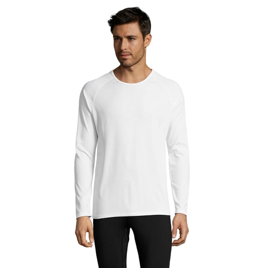 SOLS Heren Sport T-shirt met lange mouwen (Wit) - Image 1