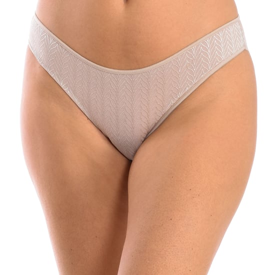 Micro tulle bikini bottom with herringbone design for women, model 3095. Elegant, soft and with a perfect fit.