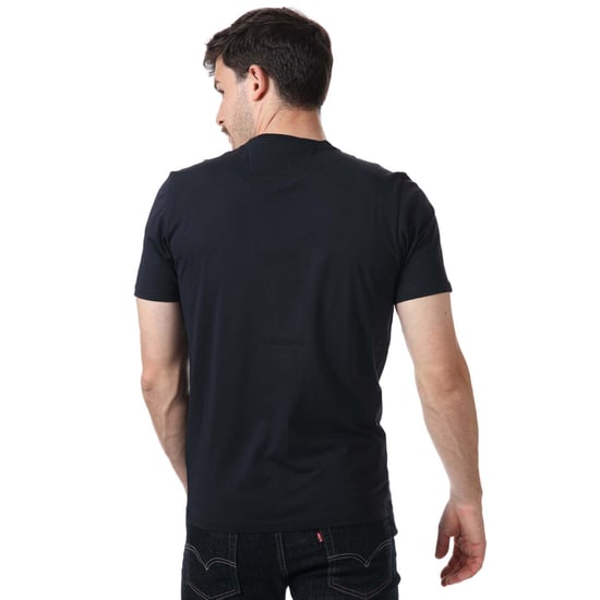 Men's C.P. Company Box Centre Logo T-Shirt in Navy