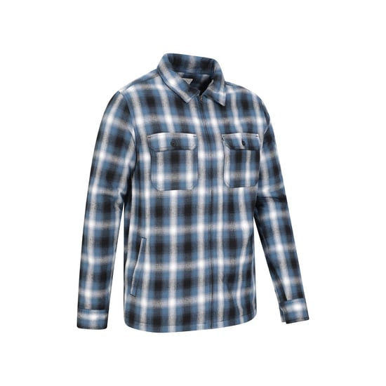 Mountain Warehouse Heren Stream II molton gevoerd overhemd (Blauw) - Image 3