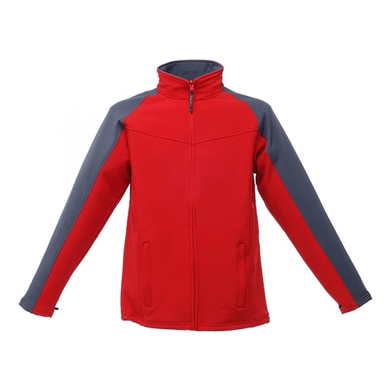 Regatta Professional Mens Uproar Softshell Wind Resistant Fleece Jacket (Classic Red/Seal Grey)