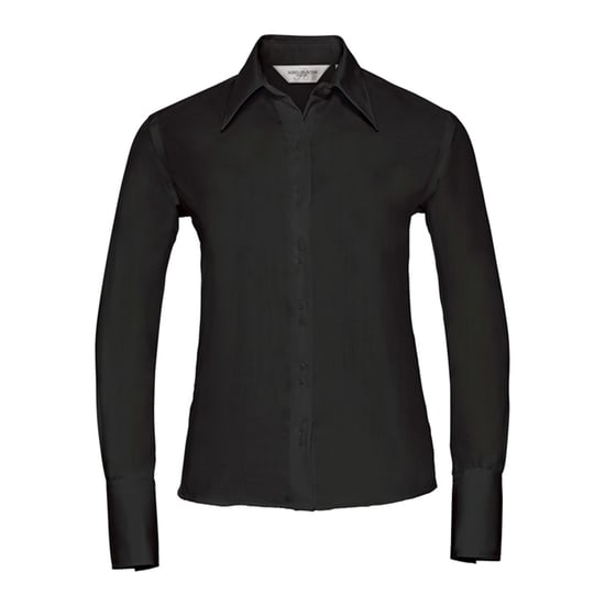 Russell Collection Dames/Dames Ultimate Non-Iron Getailleerde Overhemd met Lange Mouwen (Zwart) - Image 1