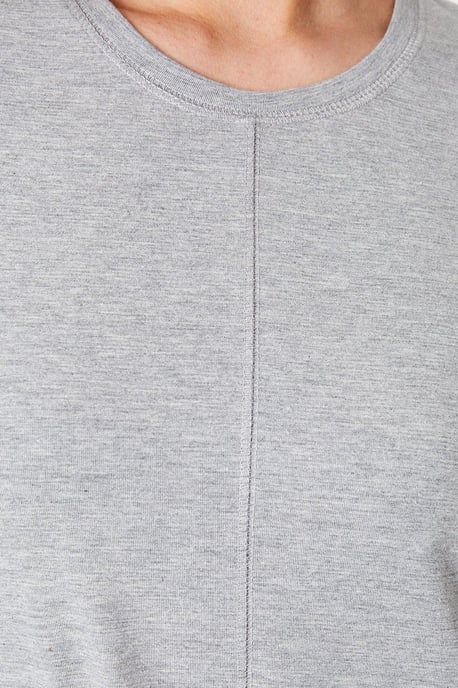 Plain Trapeze Midi T-shirt Dress