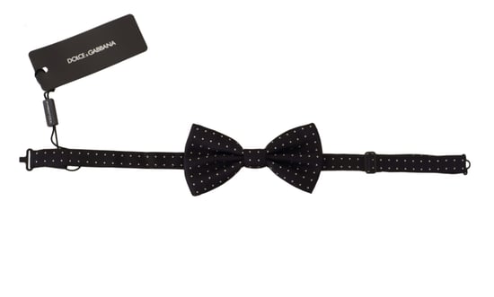 Dolce & Gabbana Grijs 100% Zijde Verstelbare Nek Papillon Mannenstropdas - Image 5