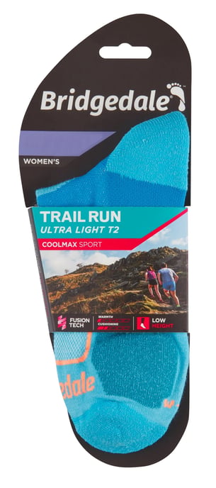 Bridgedale - Dames Hardloop Ultralight Sport Lage Sokken - Blauw - Image 2
