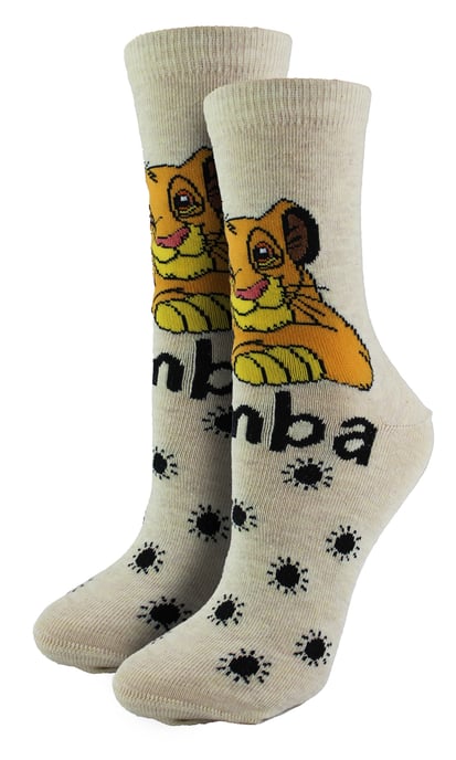 Dames Disney Simba Sokken | Trendy Lion King Sokken | Disney Cadeaus voor Haar - Simba - Image 1