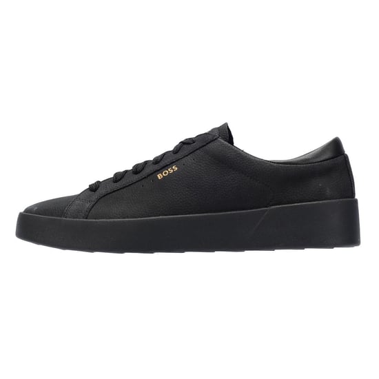 Boss Belwar Tennis Tumble Leather Heren Zwart Sportschoenen - Image 6
