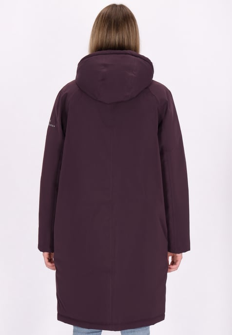 Dreimaster Winter parka Dames donker paars - Image 4