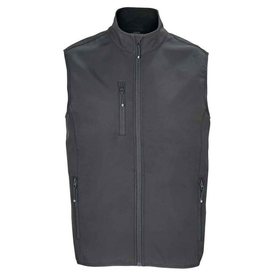 SOLS Heren Falcon Softshell gerecyclede bodywarmer (Houtskool) - Image 1
