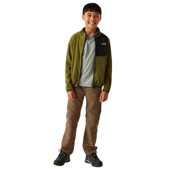 Regatta Kinder/Kids Frankie Full Zip Fleecejack (Nefrietgroen) - Image 4