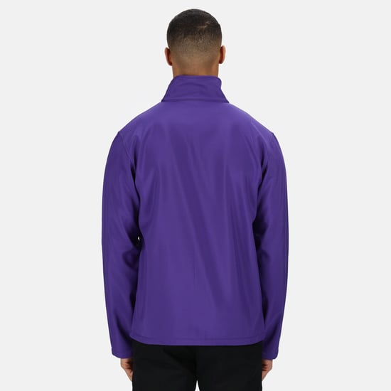 Regatta Standout Mens Ablaze Printable Soft Shell Jacket (Purple/Black)