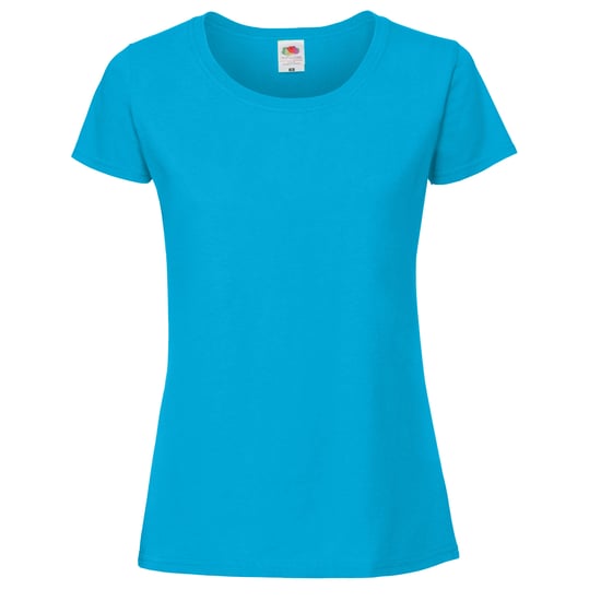 Fruit Of The Loom Vrouwen / Dames Ringgesponnen Premium T-Shirt (Azuurblauw) - Image 1