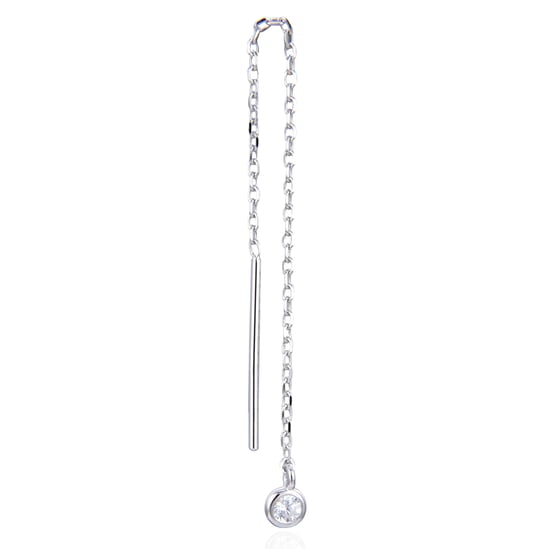 Gena Paris 'Round' Dames 925 Sterling Zilveren Oorknop - Image 1