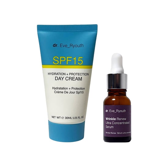 SPF15 Hydratatie + Bescherming dagcrème 30 ml +Rimpel Renew Ultra Geconcentreerd Serum 15ml - Image 1