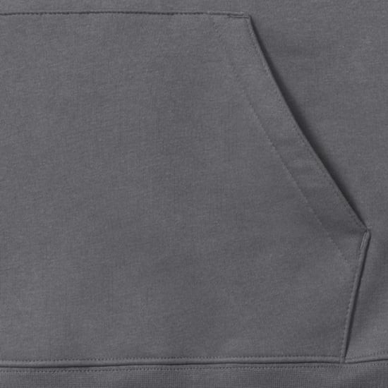 Russell Heren Authentieke Hooded Sweatshirt / Hoodie (Konvooi Grijs) - Image 4