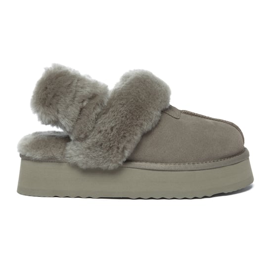 EVER AU Australia Women Fantail Leather Slippers With Two Removable Straps